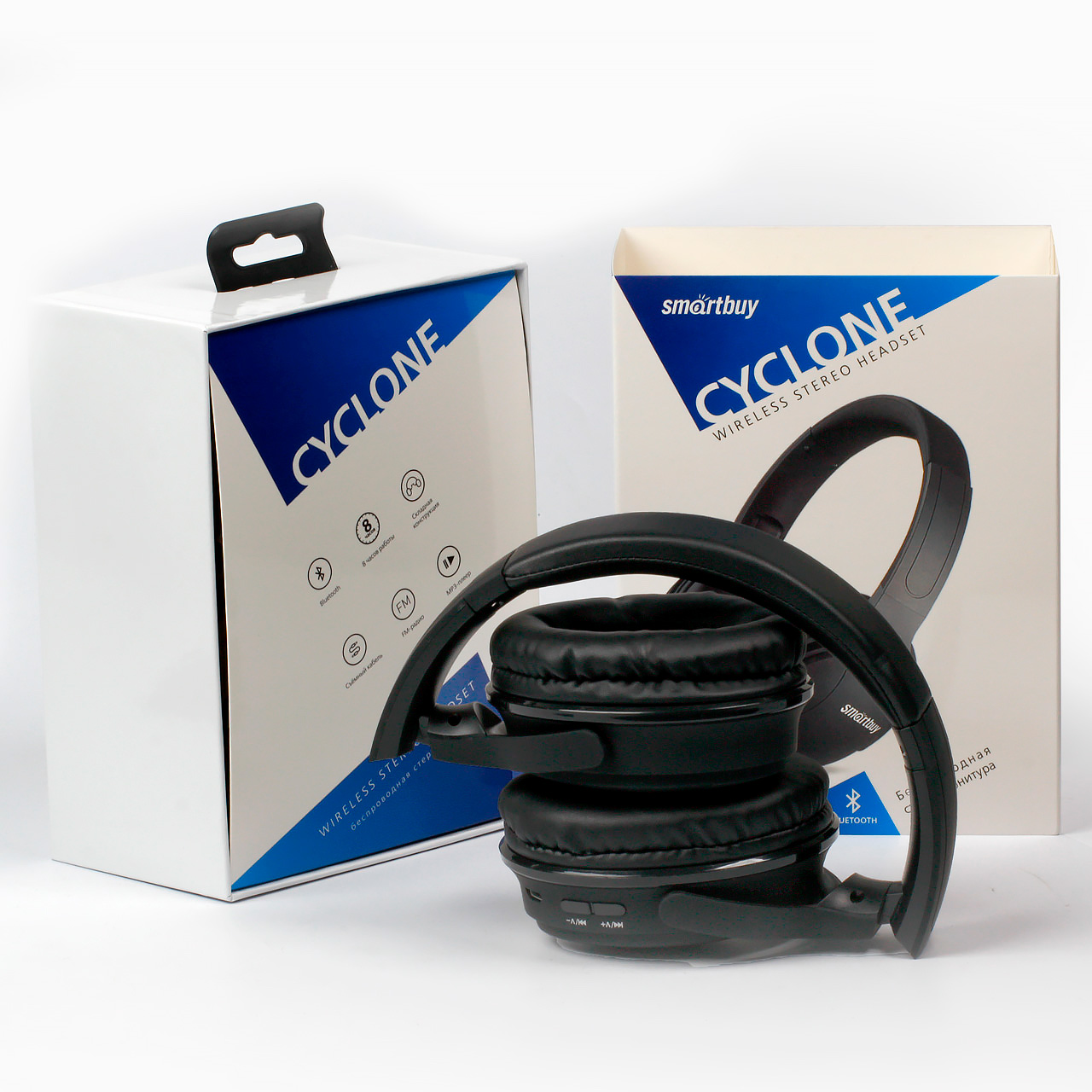 Полноразмерная Bluetooth-гарнитура Smartbuy CYCLONE черная(3) Полноразмерная Bluetooth-гарнитура Smartbuy CYCLONE черная