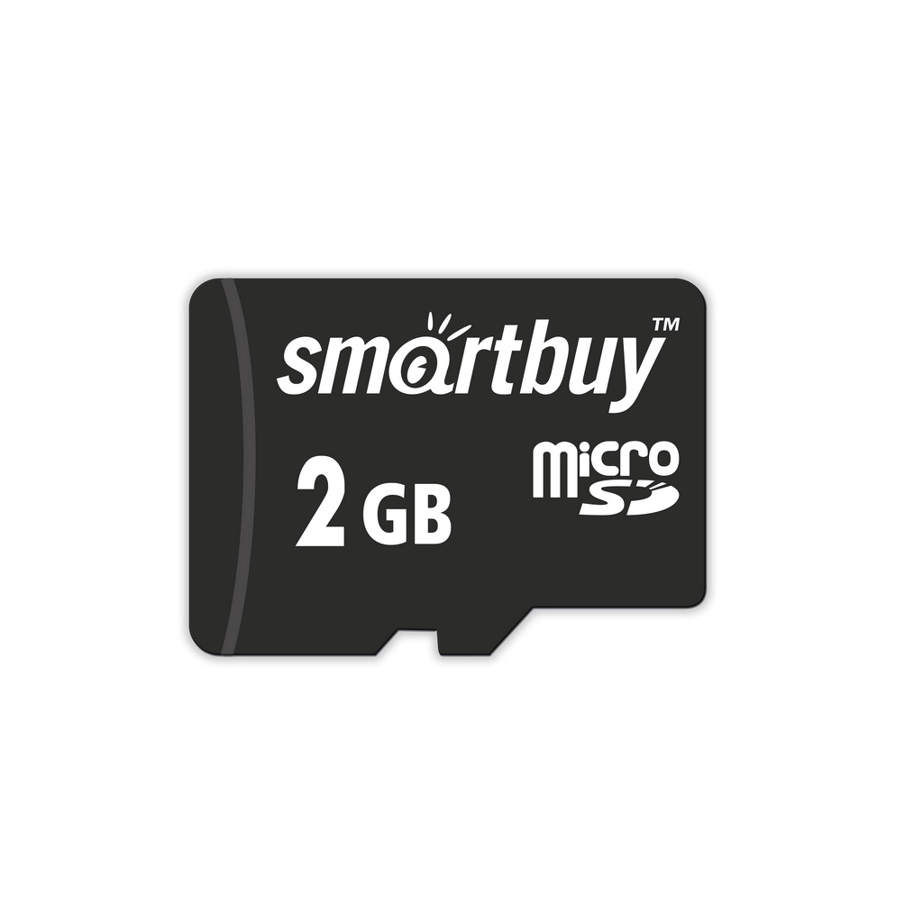 microSD карта памяти Smartbuy 2GB (с адаптером SD)