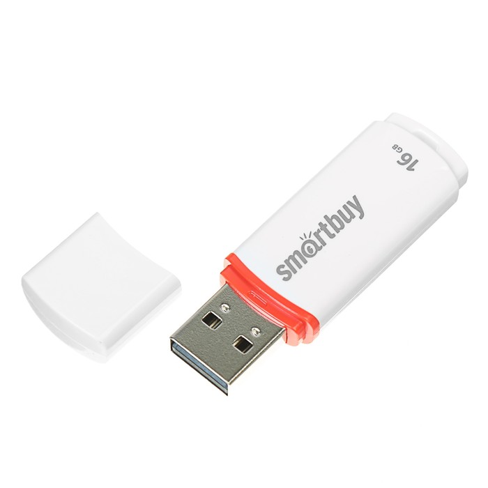 USB 2.0 флэш-диск Smartbuy Crown White 16GB