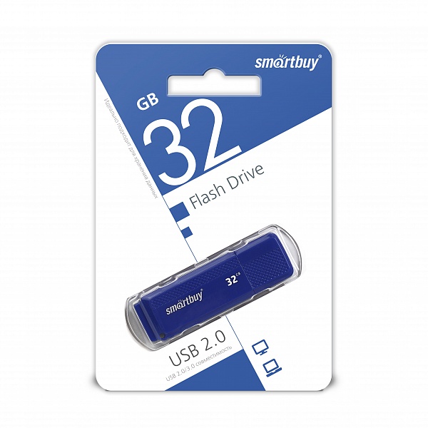 USB 2.0 флэш-диск Smartbuy Dock Blue 32GB оптом