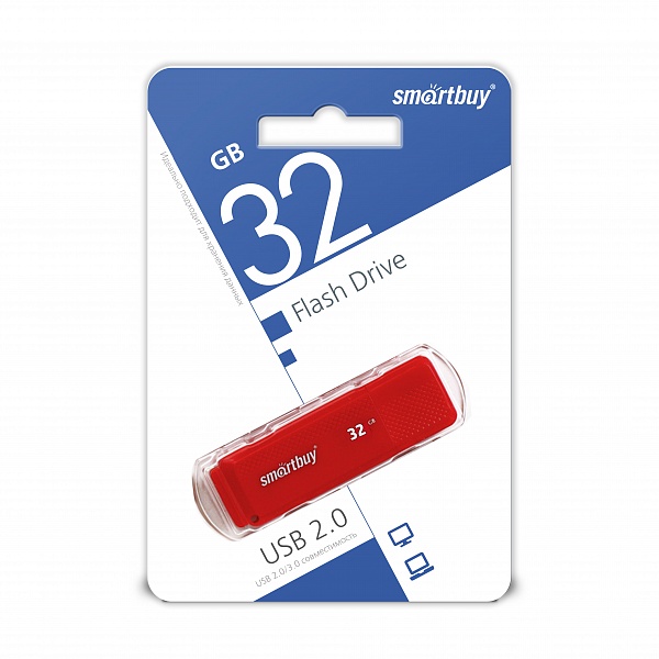 USB 2.0 флэш-диск Smartbuy Dock Red 32GB оптом