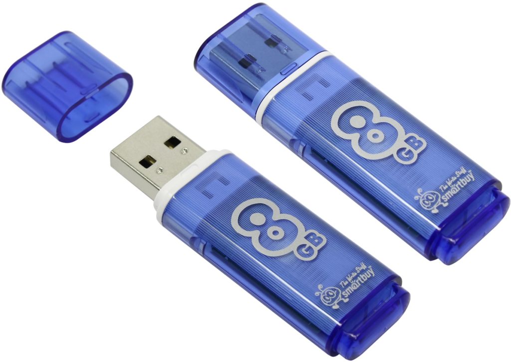 USB 2.0 флэш-диск Smartbuy Glossy series Blue 8GB