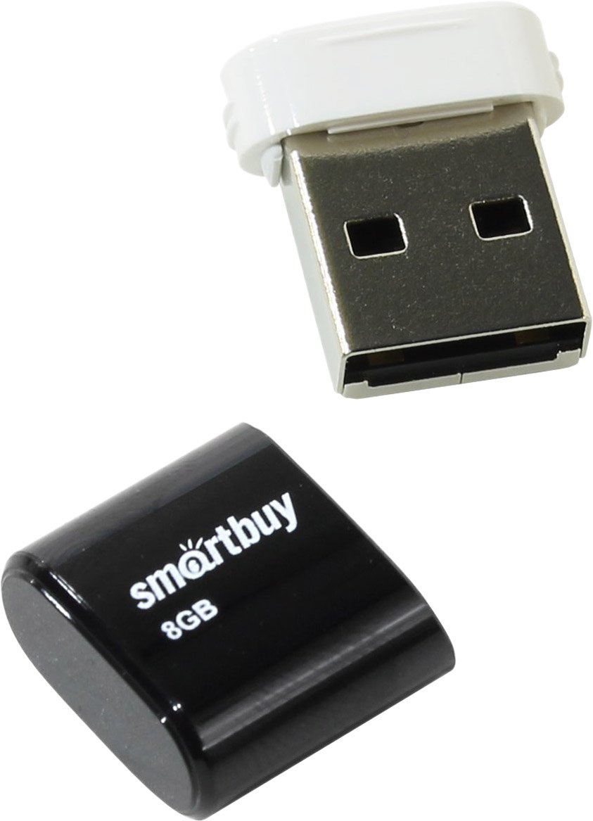 USB 2.0 флэш-диск Smartbuy LARA Black 8GB