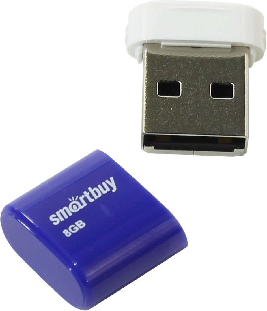 USB 2.0 флэш-диск Smartbuy LARA Blue 8GB