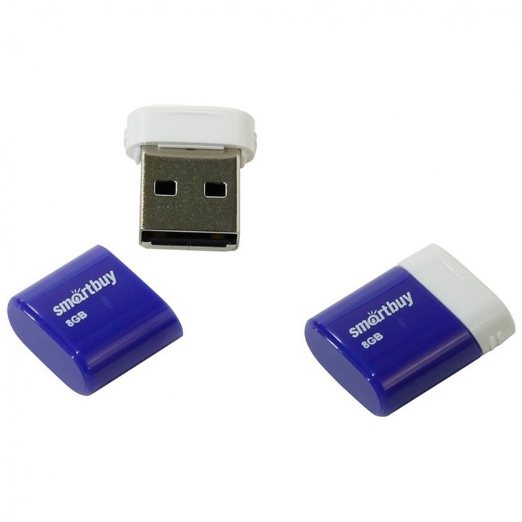 USB 2.0 флэш-диск Smartbuy LARA Blue 8GB