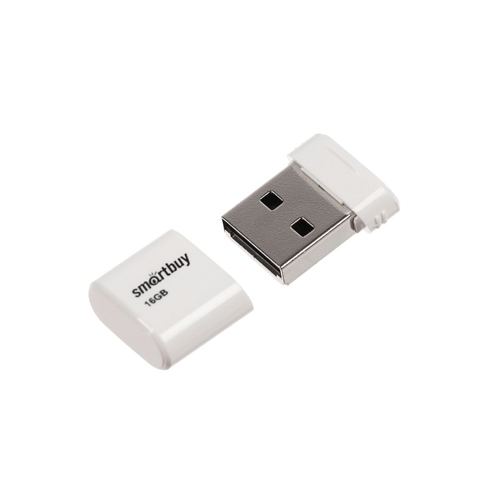 USB 2.0 флэш-диск Smartbuy LARA White 16GB