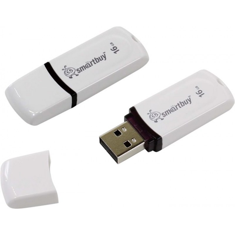 USB 2.0 флэш-диск Smartbuy Paean White 16GB