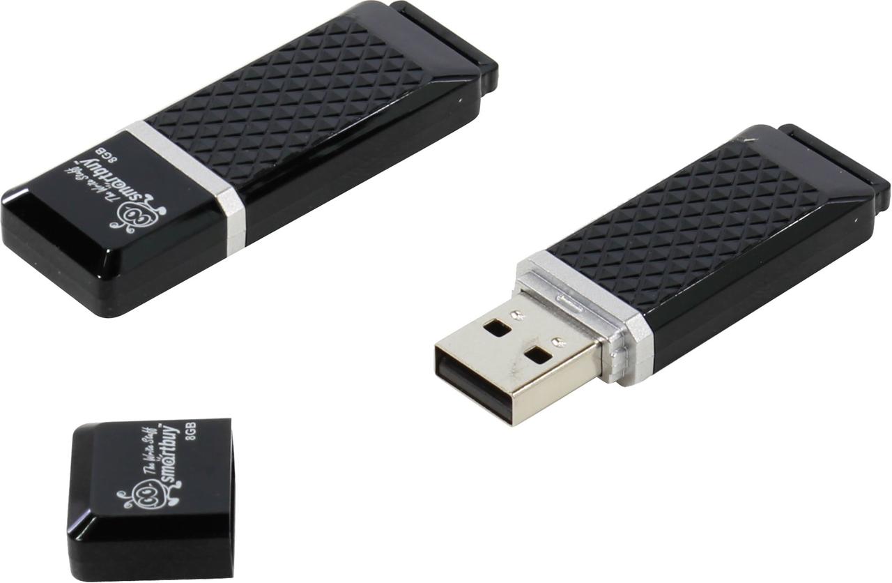 USB 2.0 флэш-диск Smartbuy Quazart series Black 8GB