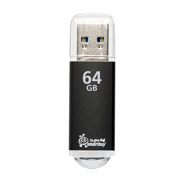 USB 2.0 флэш-диск Smartbuy V-Cut Black 64GB