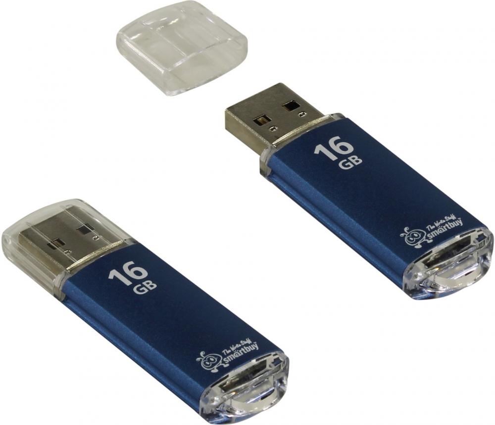 USB 2.0 флэш-диск Smartbuy V-Cut Blue 16GB