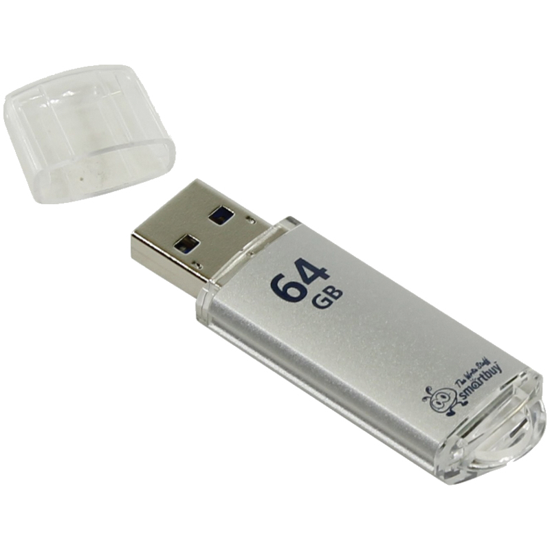 USB 3.0 флэш-диск Smartbuy V-Cut Silver 64GB