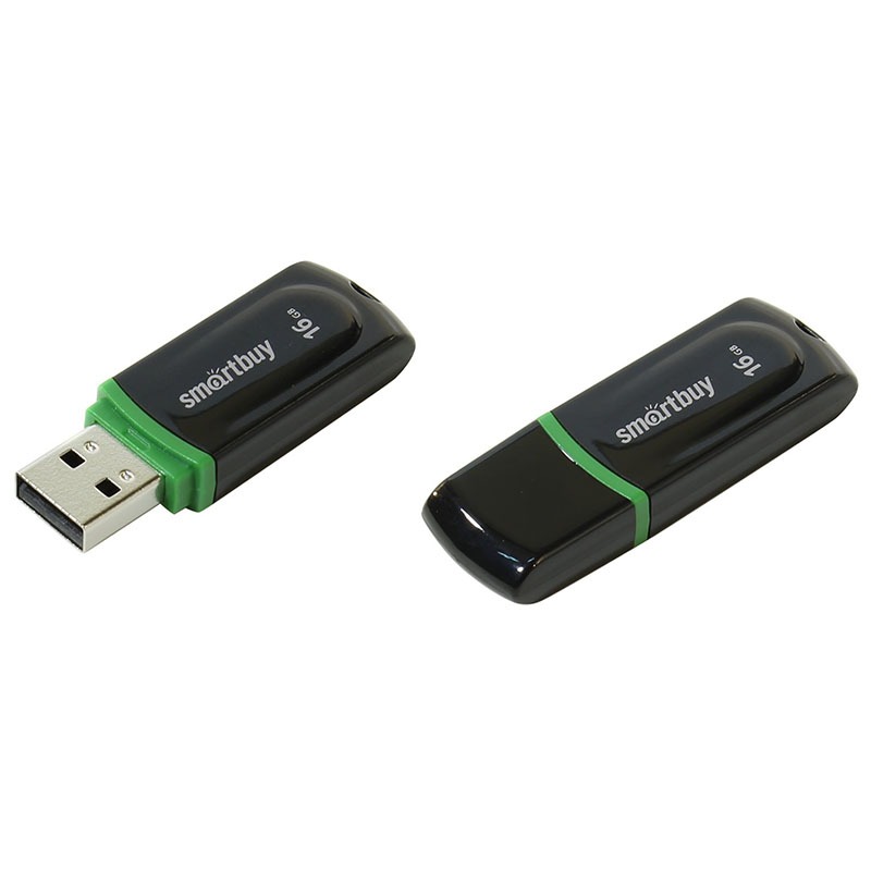 USB 2.0 флэш-диск Smartbuy Paean Black 16GB