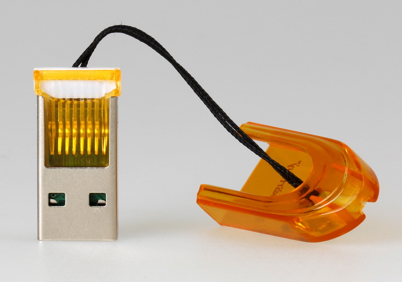 Картридер Smartbuy 710, USB 2.0 - MicroSD, оранжевый