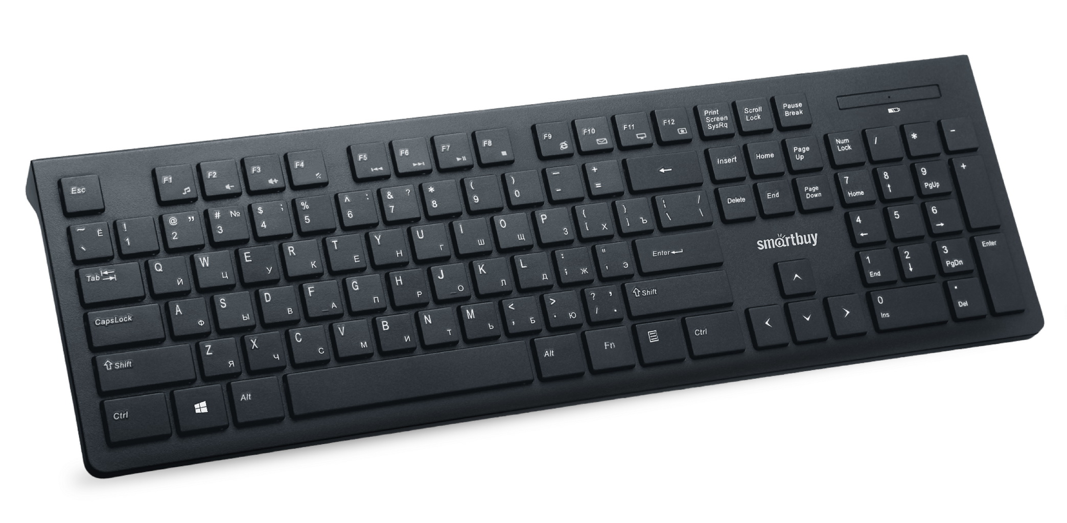 Клавиатура беспроводная мультимедийная Smartbuy 206 черная оптом