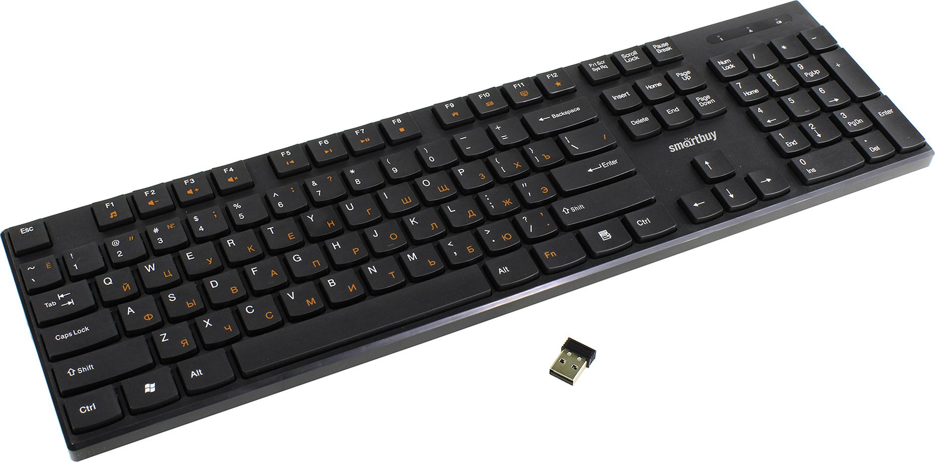 Клавиатура беспроводная мультимедийная Smartbuy ONE 238 черная