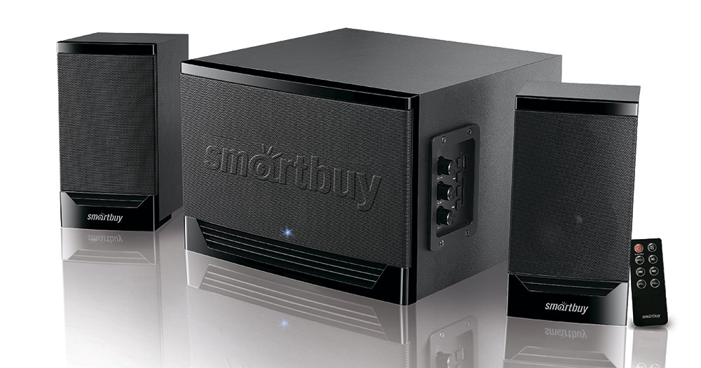 Мультимедийный музыкальный центр 2.1 Smartbuy GOLIATH, черный(1) Мультимедийный музыкальный центр 2.1 Smartbuy GOLIATH черный оптом