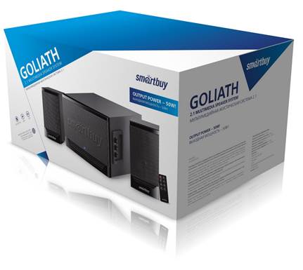 Мультимедийный музыкальный центр 2.1 Smartbuy GOLIATH, черный(2) Мультимедийный музыкальный центр 2.1 Smartbuy GOLIATH, черный