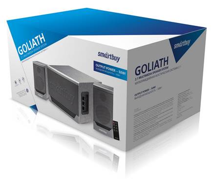 Мультимедийный музыкальный центр 2.1 Smartbuy GOLIATH, серый(2) Мультимедийный музыкальный центр 2.1 Smartbuy GOLIATH, серый