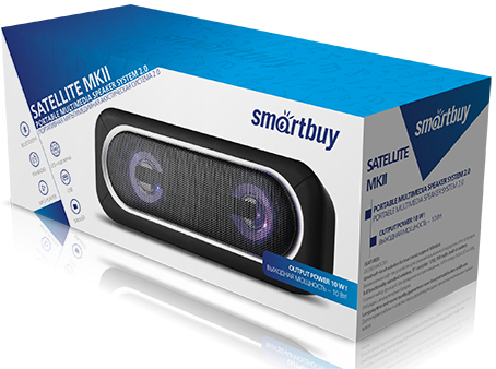 Портативная акустическая система Smartbuy SATELLITE 2 черная(2) Портативная акустическая система Smartbuy SATELLITE 2 черная