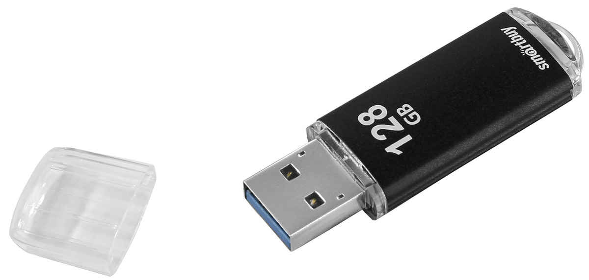 USB 3.0 флэш-диск Smartbuy V-Cut Black 128Gb