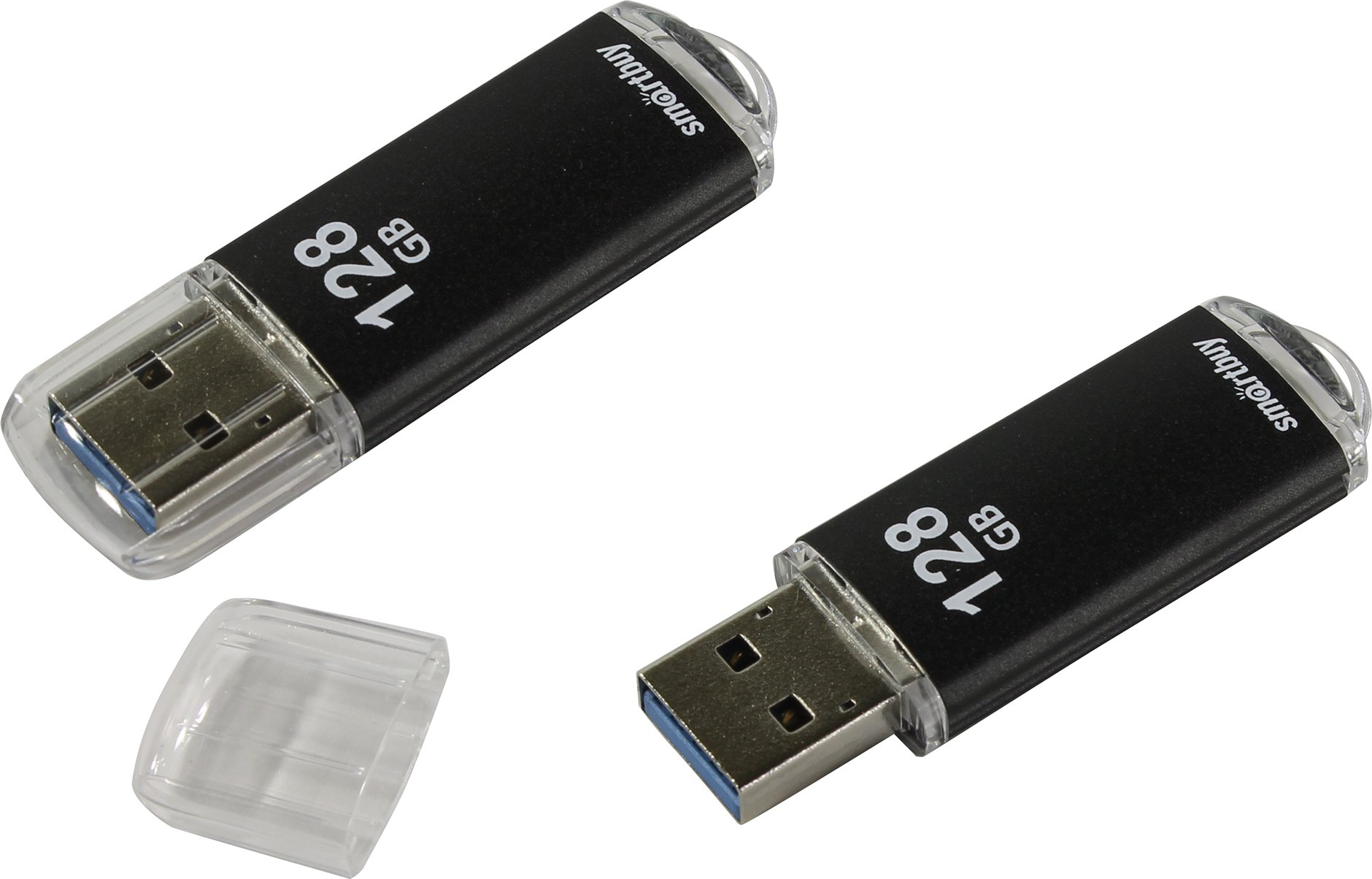 USB 3.0 флэш-диск Smartbuy V-Cut Black 128Gb