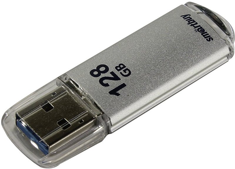 USB 3.0 флэш-диск Smartbuy V-Cut Silver 128Gb